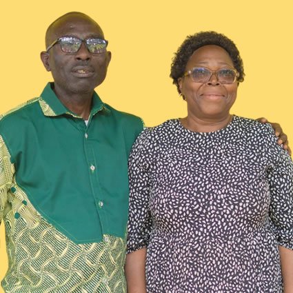 Ancien Justin ETELE et son épouse Bernadette