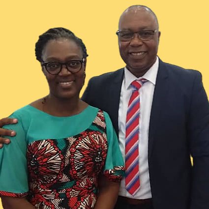 Ancien Victorien ANGOUÉ et son épouse Christelle Yvette