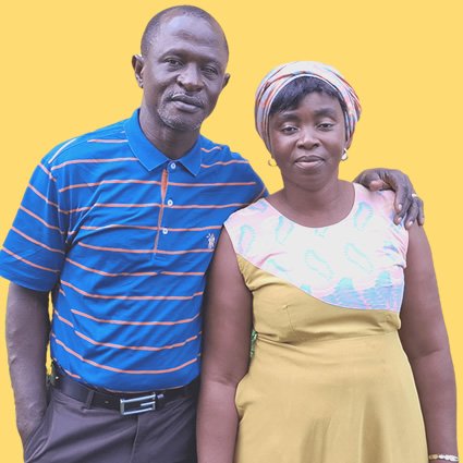 Armand Bertrand IBOUANGA et son épouse Philomène