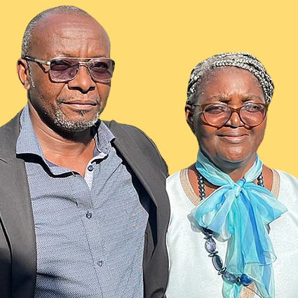 Ancien Jean-Marie MBADINGA WORA et son épouse Christiana
