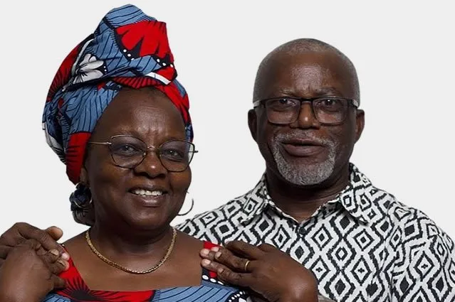 Ancien Jean Eyene Bekale et son épouse Lucienne Yvette