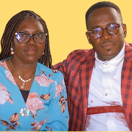 Ancien Jean-Louis MOUÉLÉ et son épouse Paulette